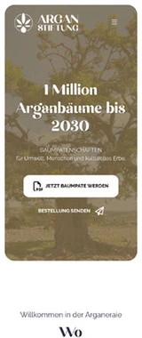 Ein Ausschnitt des Webauftritts von 