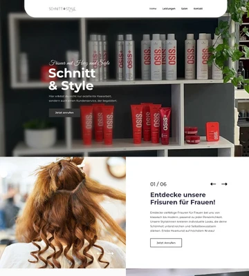 Ein Ausschnitt des Webauftritts von 