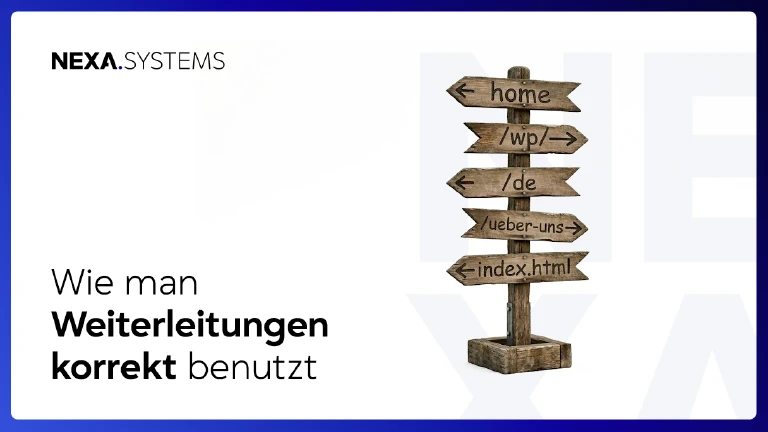 Weiterleitungen korrekt benutzen